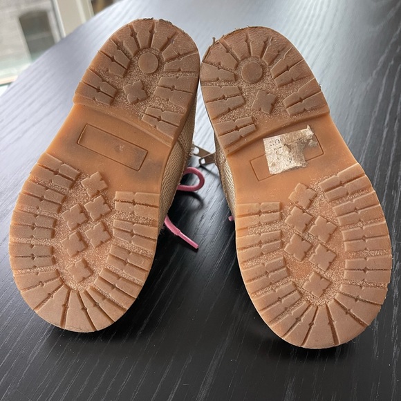 EUC soft gold with pink laces size 7 toddler purchased from Nordstrom. - Picture 4 of 6